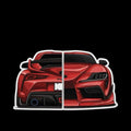 Red MK5 Supra Sticker 5-pack