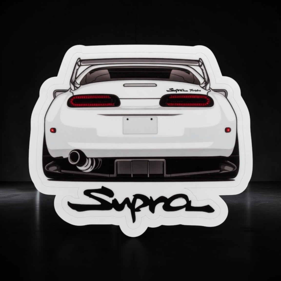 White Supra MK4 Sticker 5-pack