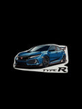 Blue FK8 Type-R Sticker 5-pack