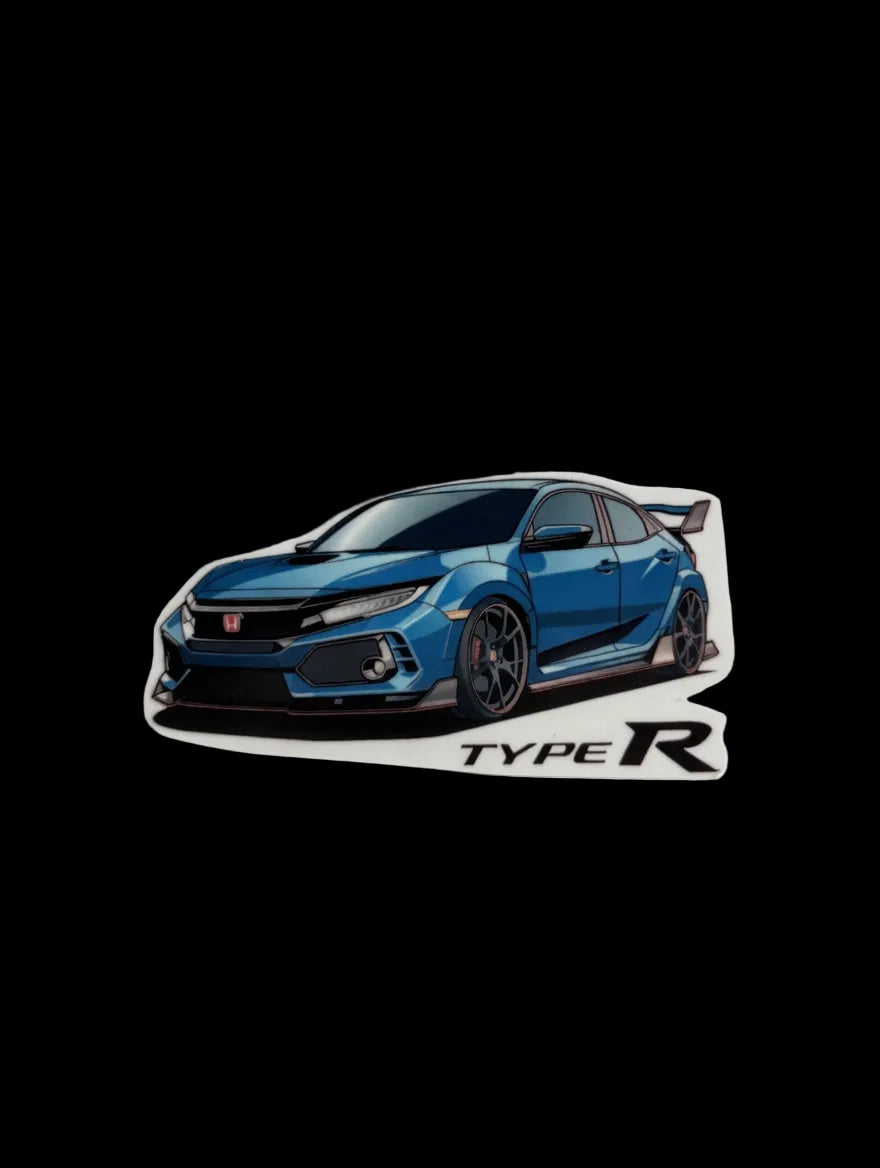 Blue FK8 Type-R Sticker 5-pack